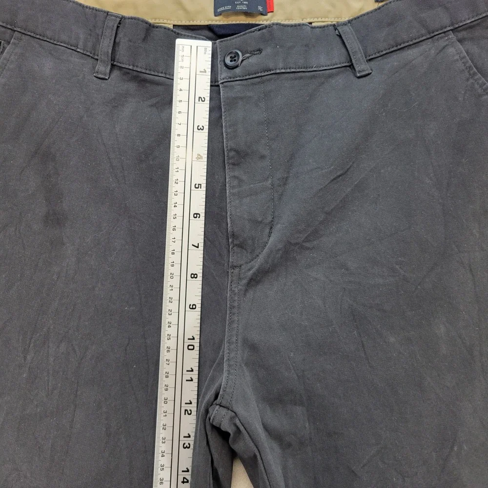 Dockers Chino Pants Mens 38x29 Charcoal Gray Straight Smart 360 Flex Stretch - Picture 9 of 13